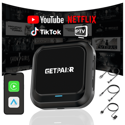 Homeshopaye GetPairr AI Box 2.0 (compatible with all cars ) , Android 13 ,8 Gb ram ,  128 Gb storage, Wireless | Carplay Android Auto 3 in 1